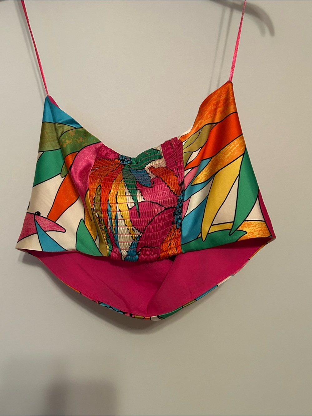 Rachel Zoe Multicolor Floral Satin Set - Bold Tropical Print - Picture 9 of 9